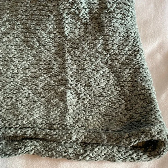 Anthropologie Pilcro NWT Turtleneck Tank Sweater in Moss Chunky Cotton Blend L - Picture 10 of 14